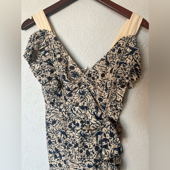 Isabel Marant Etoile Topaz Ruffled Printed Linen Mini Dress - Picture 8 of 16